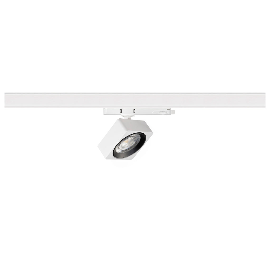 EURO CUBE 2 M, 3~ Spot, retangular, 4000K, 14 W, PHASE, 40°, branco / preto
