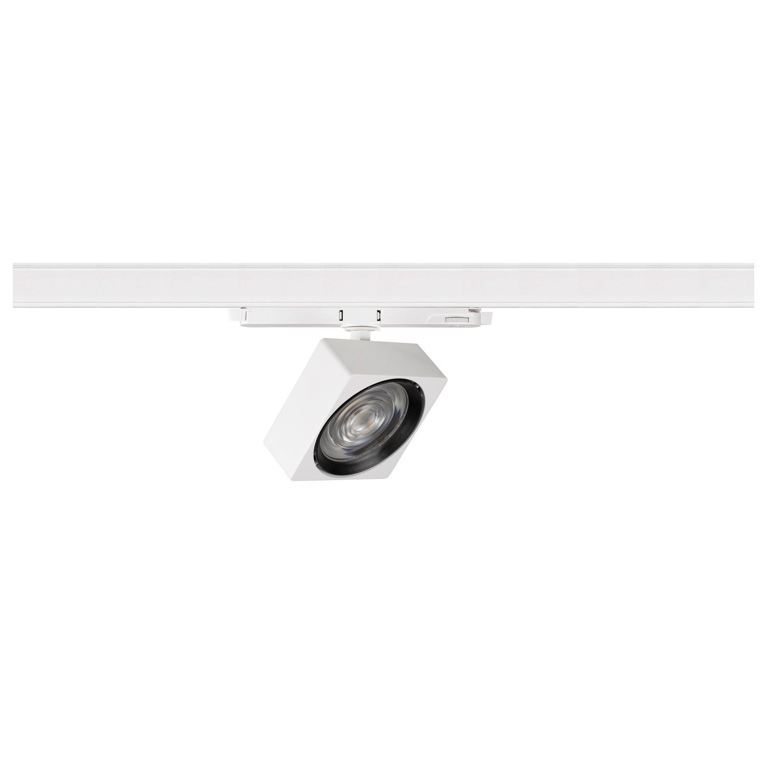 EURO CUBE 2 L, 3~ Spot, retangular, 3000K, 21 W, DALI 2, 40°, branco / preto