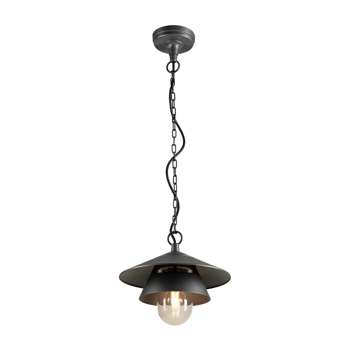 SEJERO, Lâmpada pendente, E27, Comprimento pendente 49,1 cm, 1 x máximo 15 L, antracite