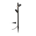 HELIA SLIM Pole, dupla, luminária de pé LED para exterior, IP65, 2200 K, preta