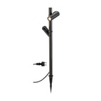 HELIA SLIM Pole, dupla, luminária de pé LED para exterior, IP65, 2200 K, preta