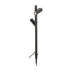 HELIA SLIM Pole, dupla, luminária de pé LED para exterior, IP65, 2200 K, preta
