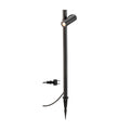 HELIA SLIM Pole, simples, luminária de pé LED para exterior, IP65, 2200 K, preta