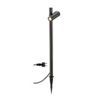 HELIA SLIM Pole, simples, luminária de pé LED para exterior, IP65, 2200 K, preta