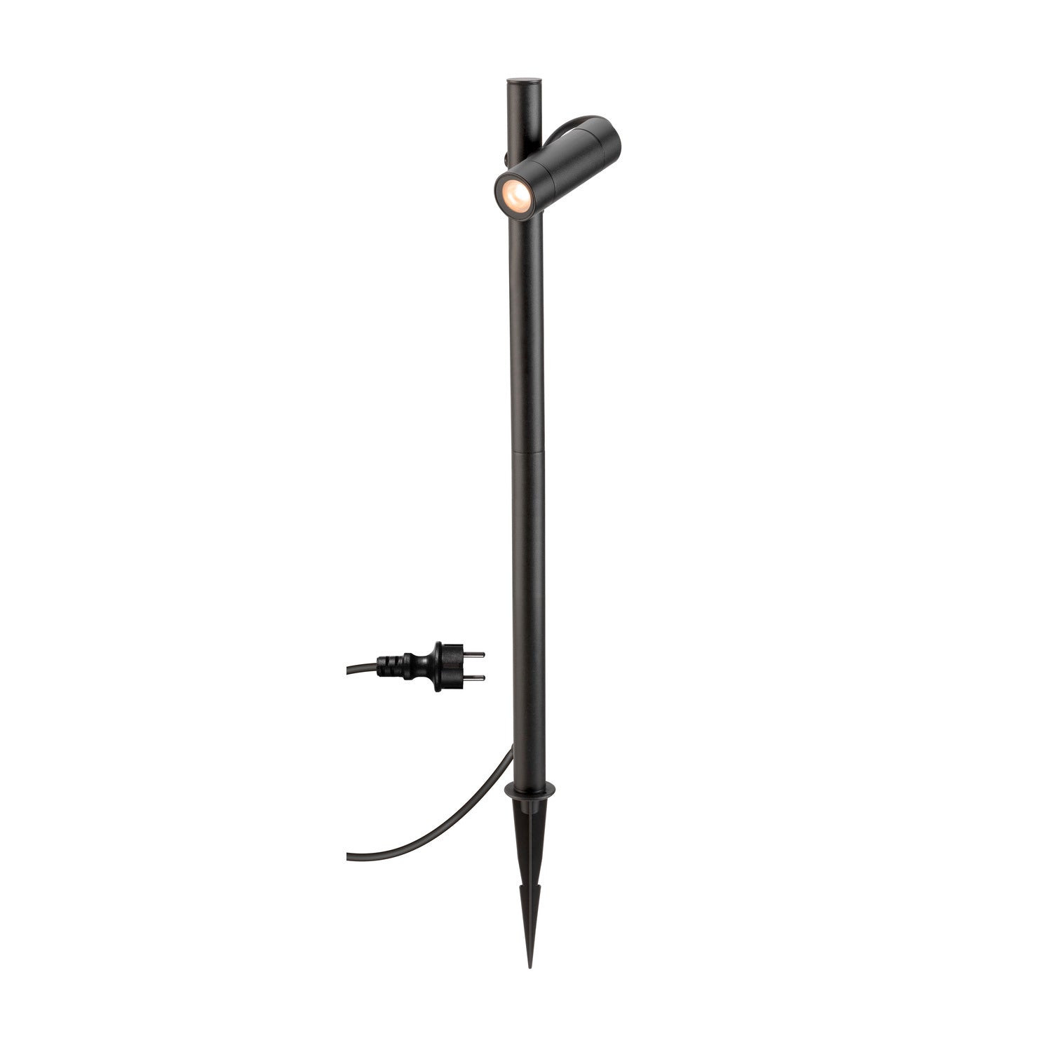 HELIA SLIM Pole, simples, luminária de pé LED para exterior, IP65, 2200 K, preta