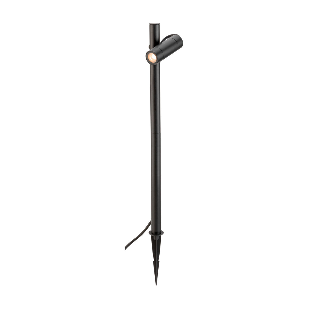 HELIA SLIM Pole, simples, luminária de pé LED para exterior, IP65, 2200 K, preta
