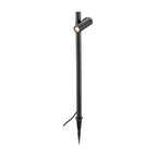 HELIA SLIM Pole, simples, luminária de pé LED para exterior, IP65, 2200 K, preta