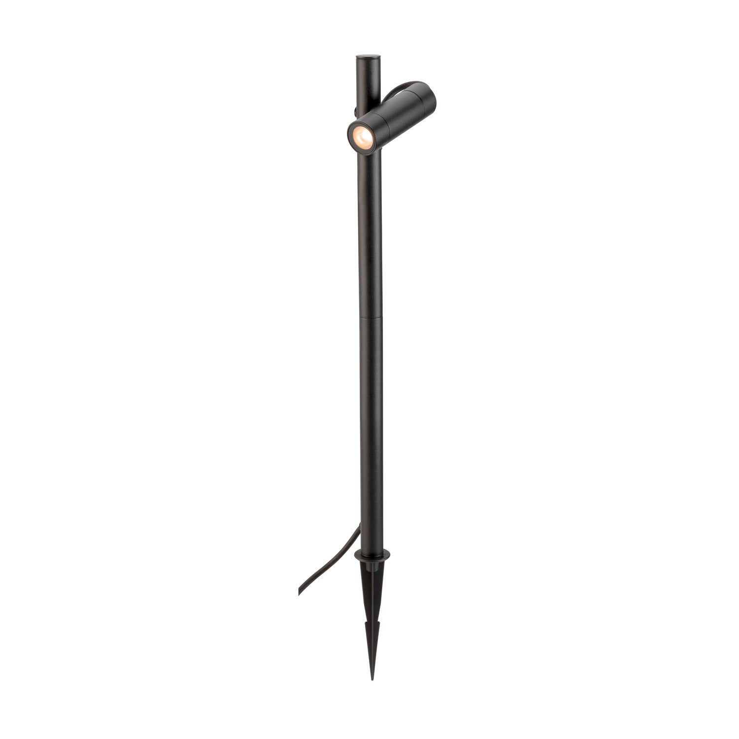 HELIA SLIM Pole, simples, luminária de pé LED para exterior, IP65, 2200 K, preta