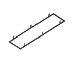 Zubehör (universal) - RECESSED MOUNTING FRAME, 1200/300 BK