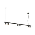 ENOLA 2.0 M, PD, SIX, LONG, QPAR51, Luminária pendente, 6 x 10 W, preto