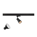 PURI 2.0 LAMP SET, Dome, 3~ Spot, INCL. PAR16 GU10, 3000 K, GU10, 1 x 6 W, PHASE, 38°, preto