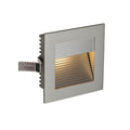 FRAME CURVE, luminária de embutir, LED, 3000 K, angular, cinzento prateado, incl. molas lamelares