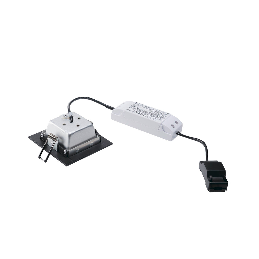 FRAME BASIC, luminária de embutir, LED, 3000 K, preto matizado, 9,4 W, incl. unidade de alimentação