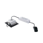 FRAME BASIC, luminária de embutir, LED, 3000 K, preto matizado, 9,4 W, incl. unidade de alimentação