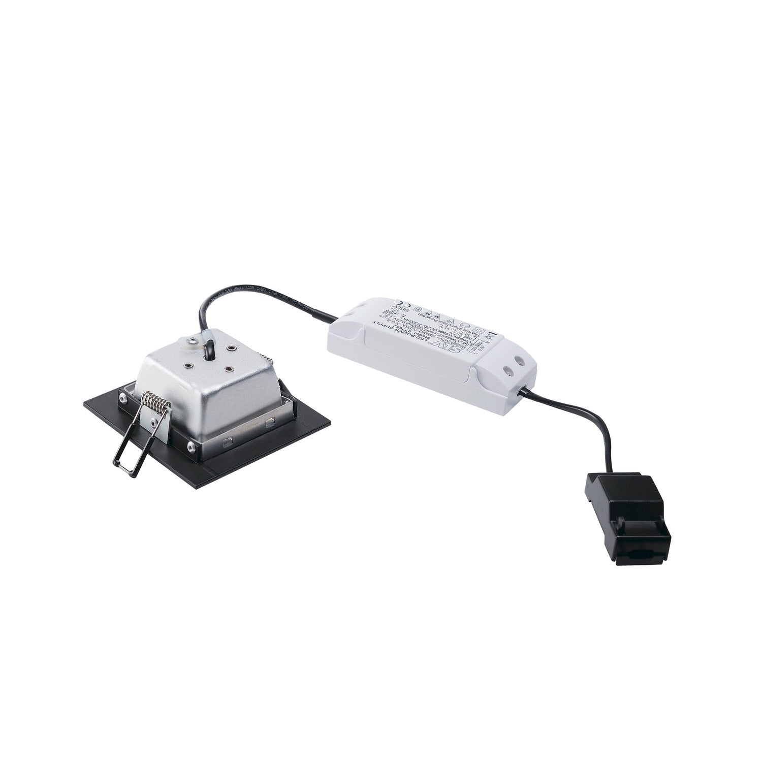 FRAME BASIC, luminária de embutir, LED, 3000 K, preto matizado, 9,4 W, incl. unidade de alimentação