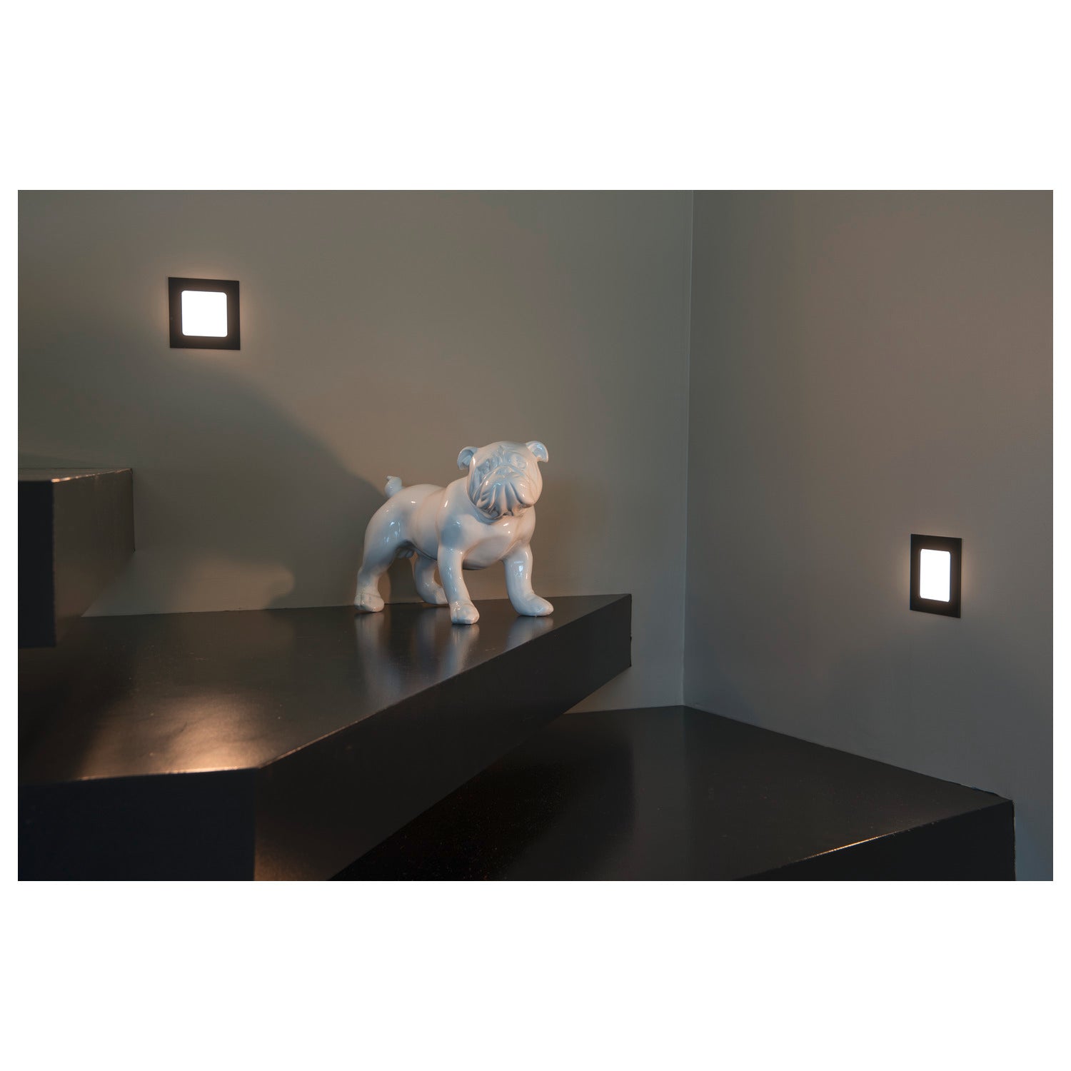 FRAME BASIC, luminária de embutir, LED, 3000 K, preto matizado, 9,4 W, incl. unidade de alimentação