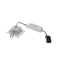 FRAME BASIC, luminária de embutir, LED, 3000 K, branco matizado, conjunto, 9, 4 W, incl. unidade de alimentação