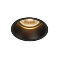 HORN 1, luminária de embutir, QPAR51, uma lâmpada, redonda, prato matizado, máx. 50 W, incl. molas