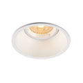HORN-O, luminária de embutir, QPAR51, redonda, branco matizado, máx. 25 W, incl. molas