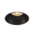 HORN-T, luminária de embutir, QPAR111, redonda, preto, máx. 75 W
