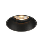 HORN-T, luminária de embutir, QPAR111, redonda, preto, máx. 75 W