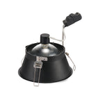 HORN-T, luminária de embutir, QPAR111, redonda, preto, máx. 75 W