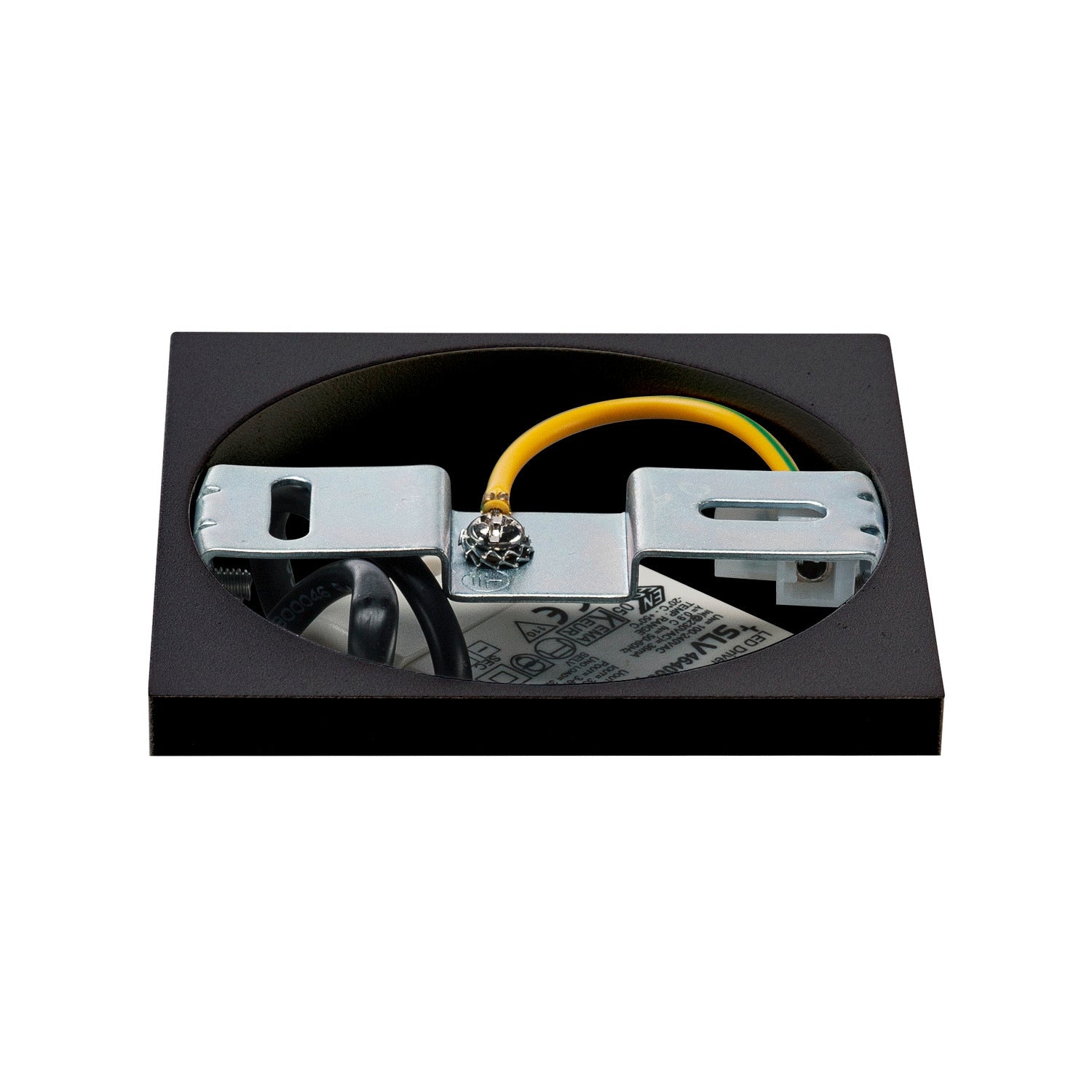 TRILEDO SQUARE CL, luminária de teto, LED, 3000 K, redonda, preto matizado, refletor de 38°, 6, 2 W, incl. unidade de alimentação