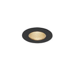 PATTA-I, luminária de embutir, LED, 3000 K, redonda, preto matizado, 38°, incl. unidade de alimentação