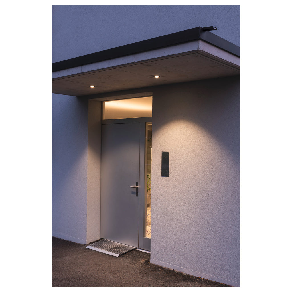 PATTA-I, luminária de embutir, LED, 3000 K, redonda, preto matizado, 38°, incl. unidade de alimentação