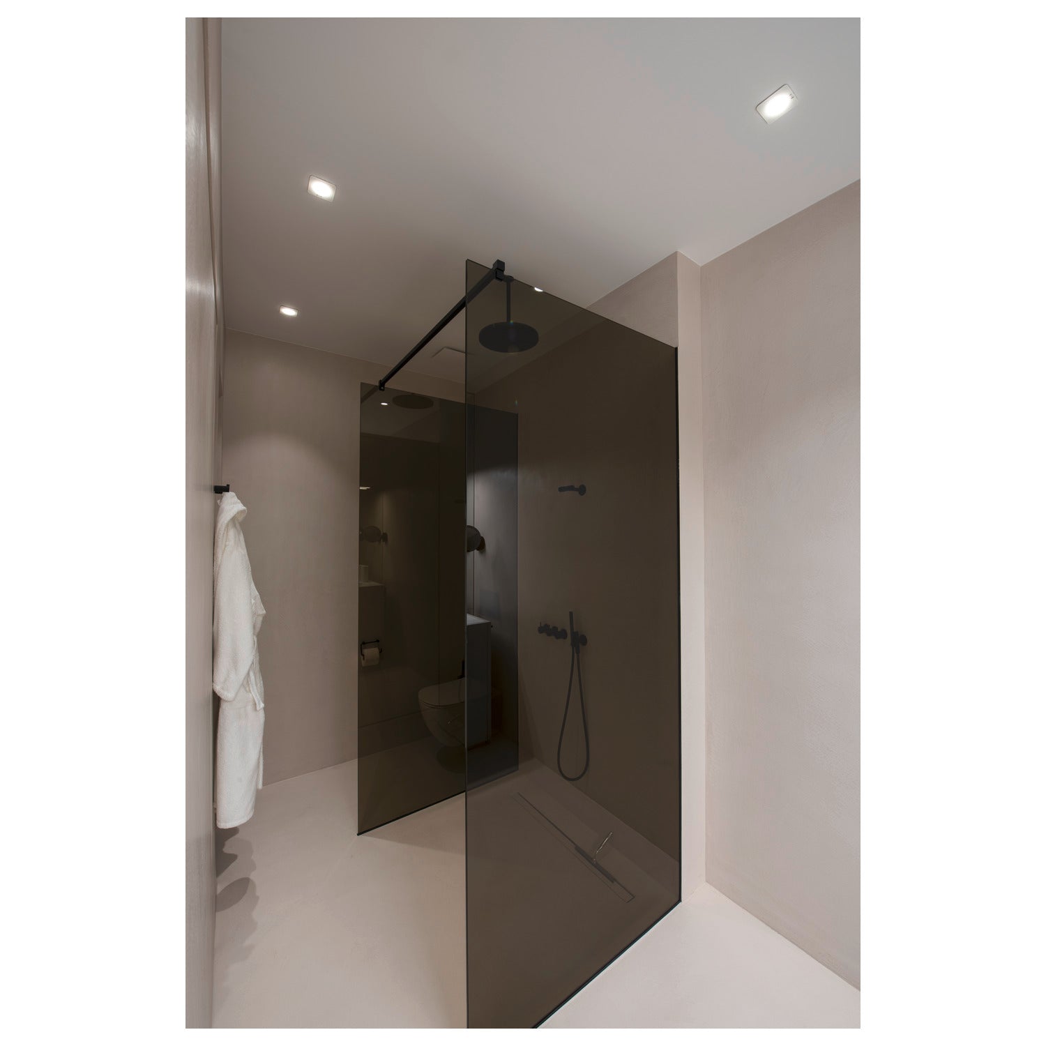 PATTA-F, luminária de embutir, LED, 3000 K, angular, branco, 38°, incl. unidade de alimentação