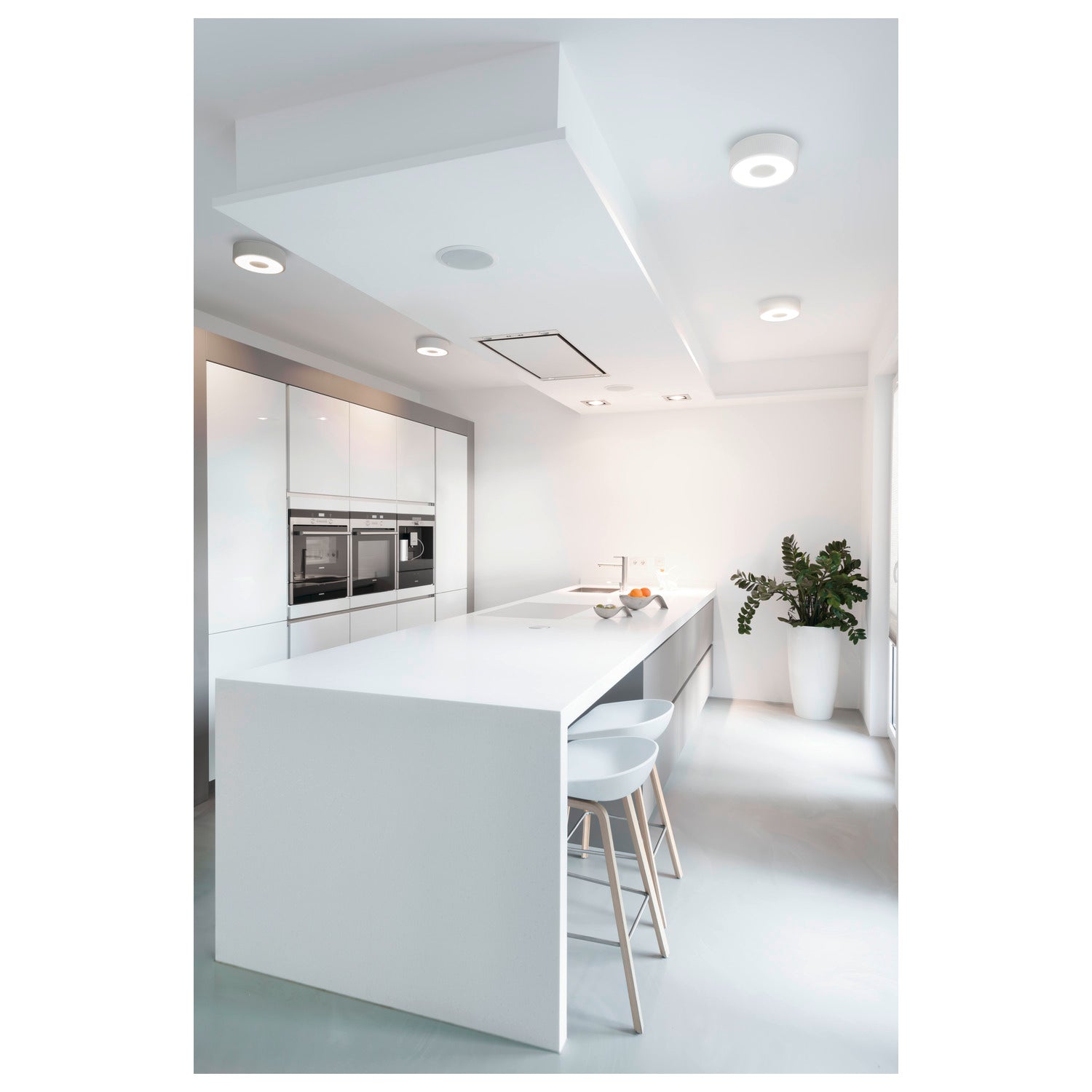OCCULDAS 23, luminária de teto, LED, 3000 K, redonda, branco, 25 W