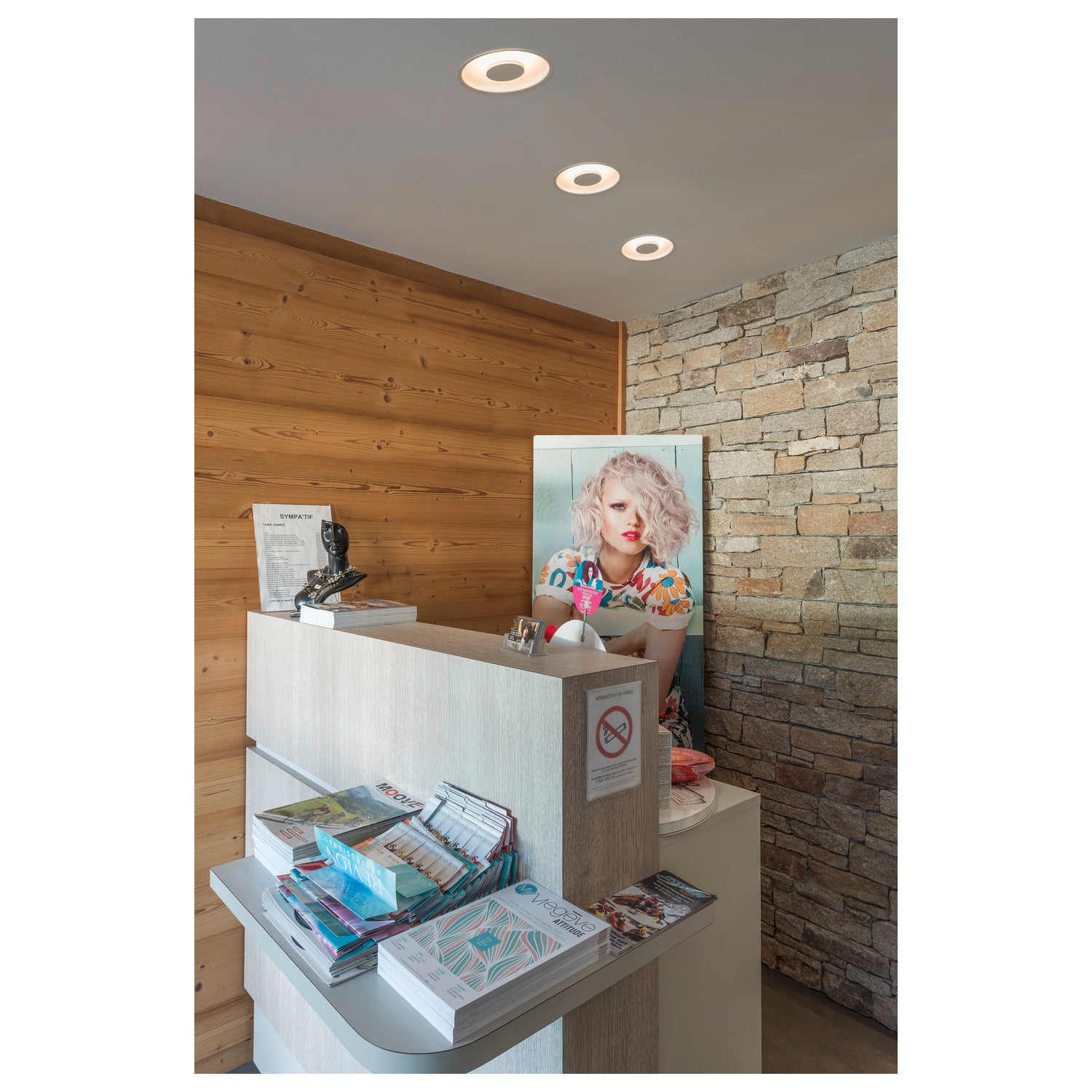 OCCULDAS 14, luminária de embutir, LED, 3000 K, indiretamente, branco, 15 W