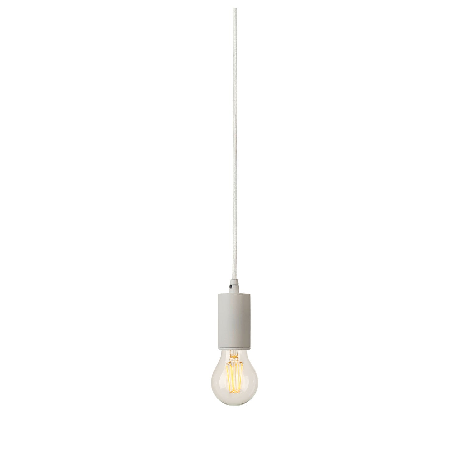 FITU, luminária pendente, A60, redonda, branco, cabo de 5 m com extremidade de cabo aberta, máx. 60 W