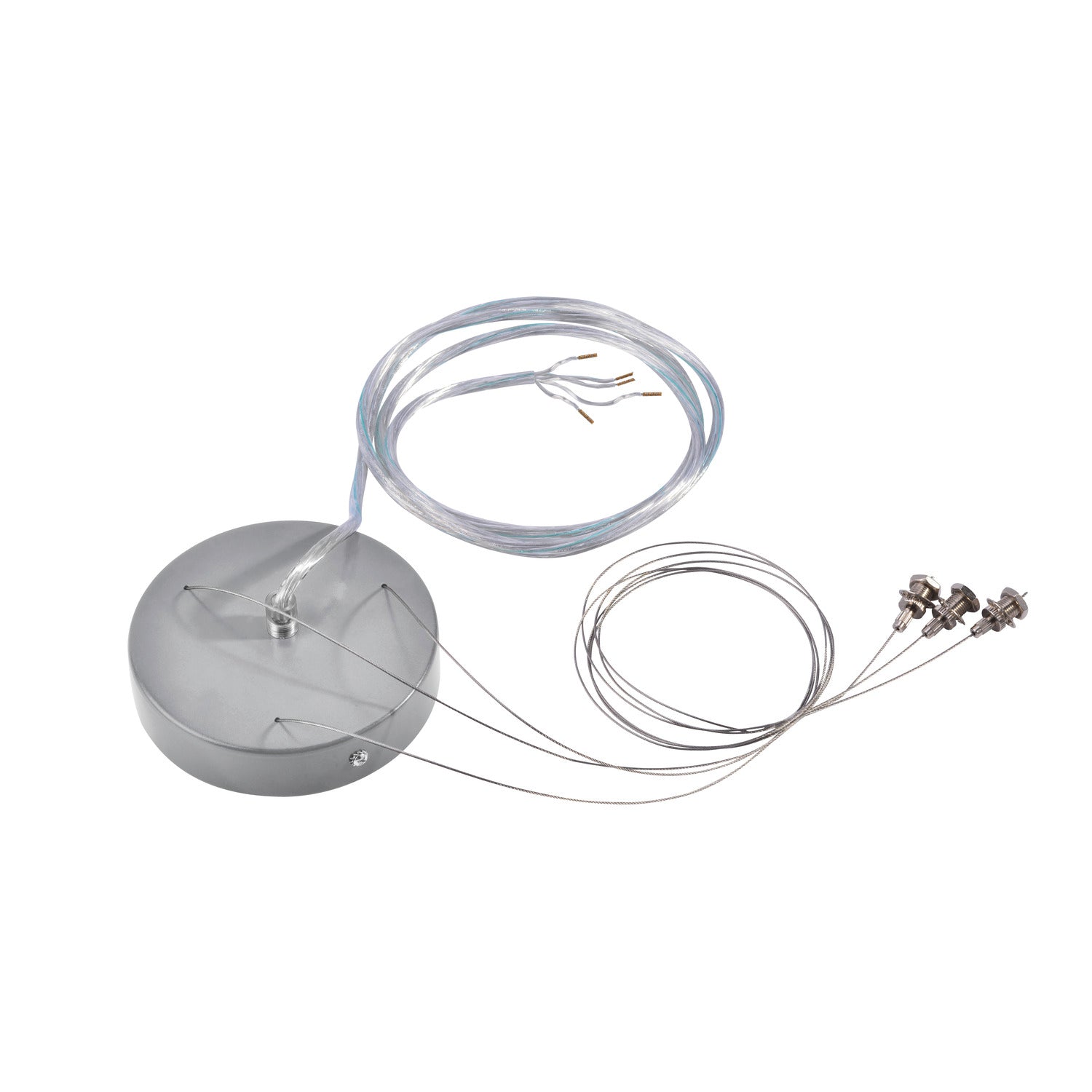 KIT DE SUSPENSÃO, para MEDO, candeeiro pendente, redondo, cinzento prateado, 5-adrig