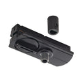 1~ SYSTEM - ADAPTADOR DE LUMINÁRIAS PENDENTES, para calha de montagem saliente de 1 fase, preto, incl. mecanismo de alívio do esforço de tração e peça roscada