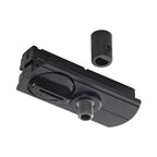 1~ SYSTEM - ADAPTADOR DE LUMINÁRIAS PENDENTES, para calha de montagem saliente de 1 fase, preto, incl. mecanismo de alívio do esforço de tração e peça roscada