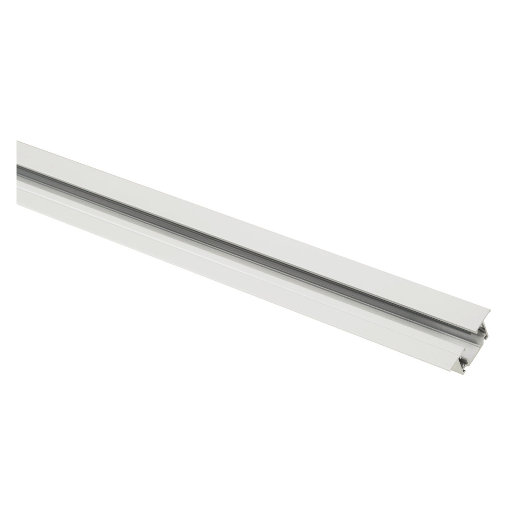 1~ SYSTEM - CALHA DE EMBUTIR DE 1 FASE, calha elétrica de alta voltagem, branco, 2 m