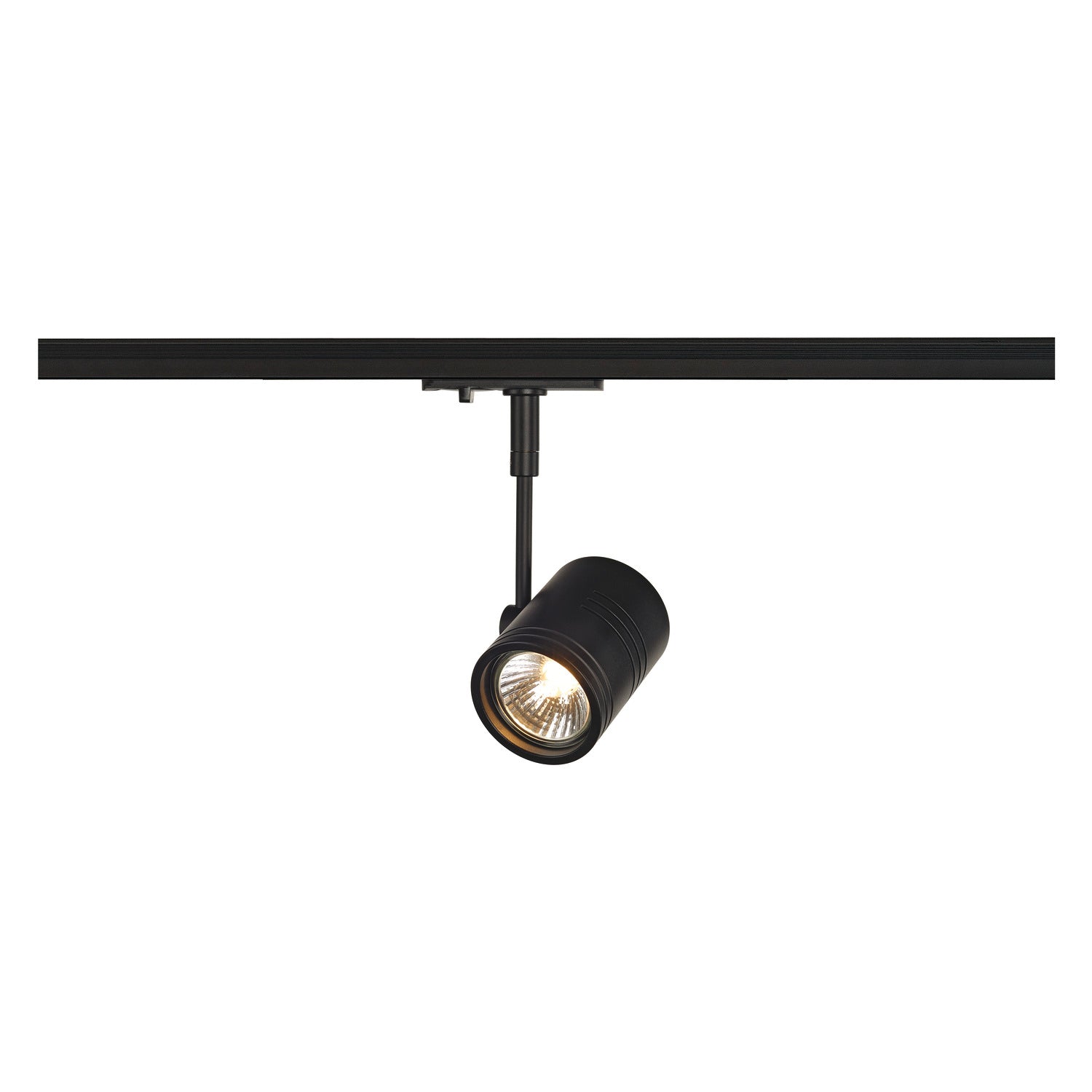 BIMA 1, foco para calha elétrica de 1 fase, uma lâmpada, QPAR51, preto matizado, máx. 50 W, incl. adaptador de 1 fase