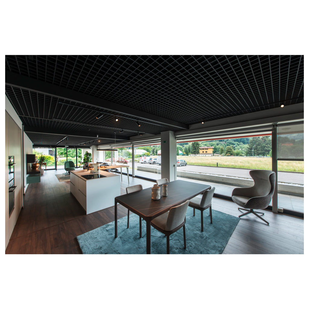 HELIA 50, projetor para calha elétrica de alta voltagem de 1 fase, LED, 3000 K, preto, 35°, incl. adaptador de 1 fase