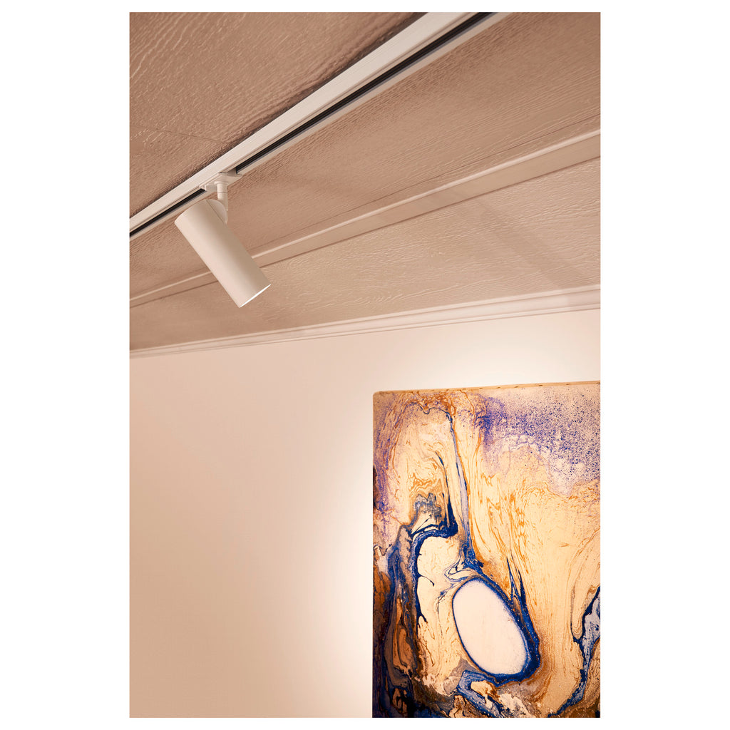 HELIA 50, projetor para calha elétrica de alta voltagem de 1 fase, LED, 3000 K, branco, 35°, incl. adaptador de 1 fase