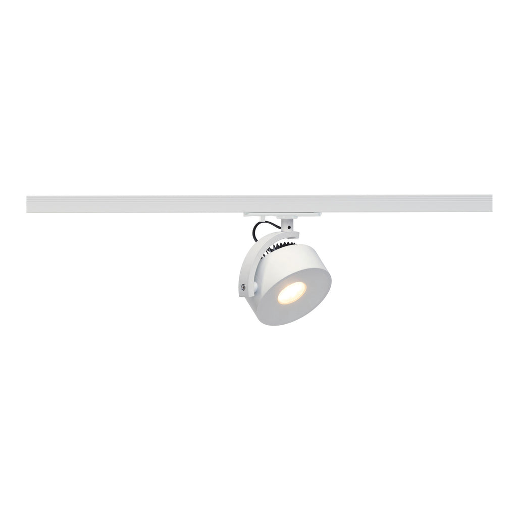 KALU TRACK, foco para calha elétrica de alta voltagem de 1 fase, LED, 3000 K, branco, incl. adaptador de 1 fase