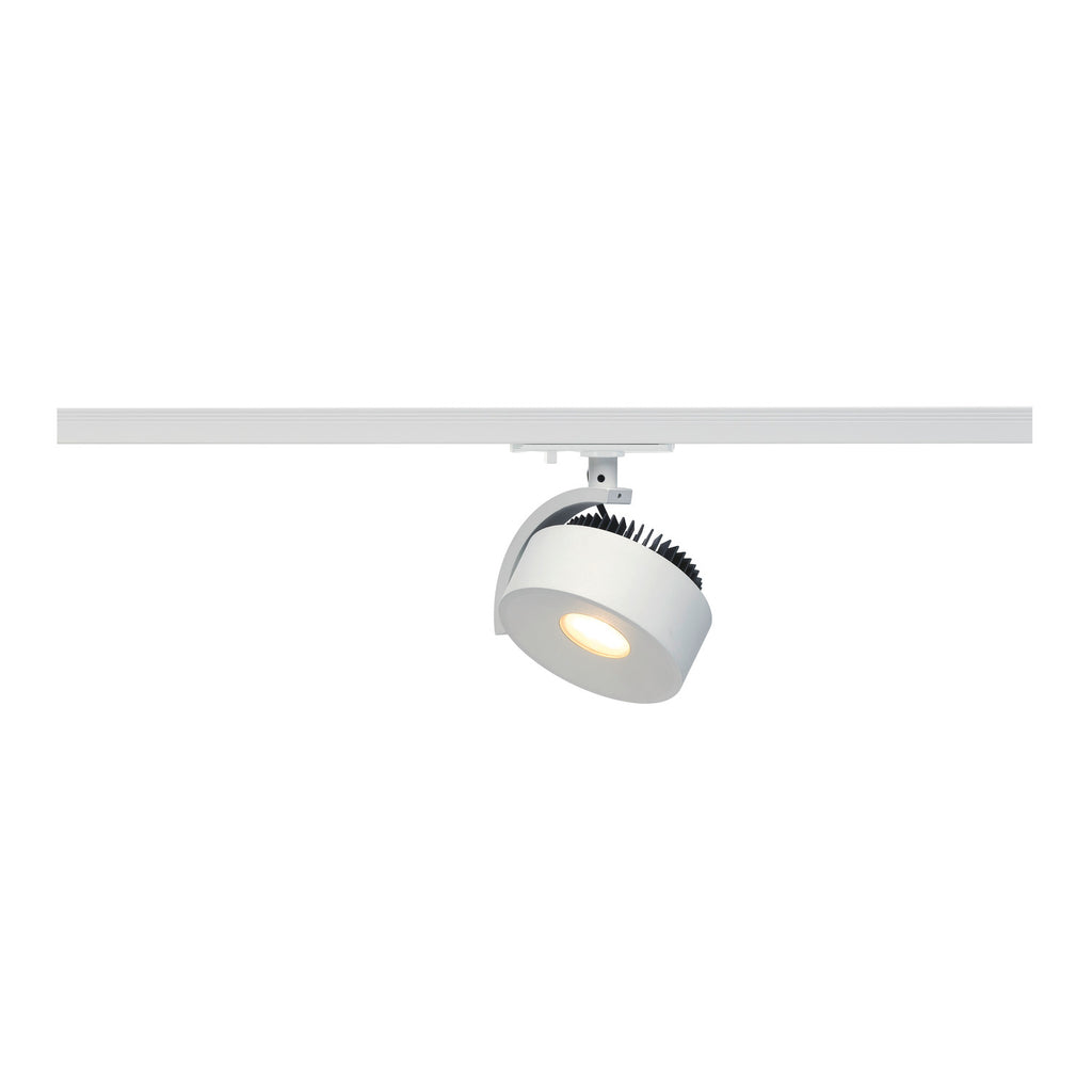 KALU TRACK, foco para calha elétrica de alta voltagem de 1 fase, LED, 3000 K, branco, incl. adaptador de 1 fase
