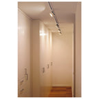 KALU TRACK, foco para calha elétrica de alta voltagem de 1 fase, LED, 3000 K, branco, incl. adaptador de 1 fase