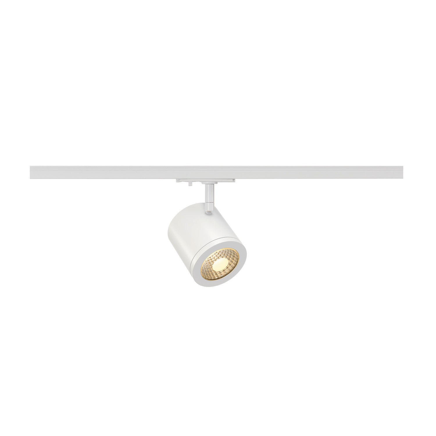 ENOLA_C, foco para calhas elétricas de alta voltagem de 1 fase, LED, 3000 K, redondo, branco, 35°, 11,2 W, incl. adaptador de 1 fase