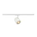 ENOLA_C, foco para calhas elétricas de alta voltagem de 1 fase, LED, 3000 K, redondo, branco, 55°, 11,2 W, incl. adaptador de 1 fase