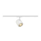 ENOLA_C, foco para calhas elétricas de alta voltagem de 1 fase, LED, 3000 K, redondo, branco, 55°, 11,2 W, incl. adaptador de 1 fase