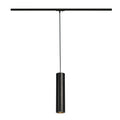 ENOLA_B, luminária pendente para calha elétrica de 1 fase, QPAR51, preto, máx. 50 W, incl. adaptador de 1 fase