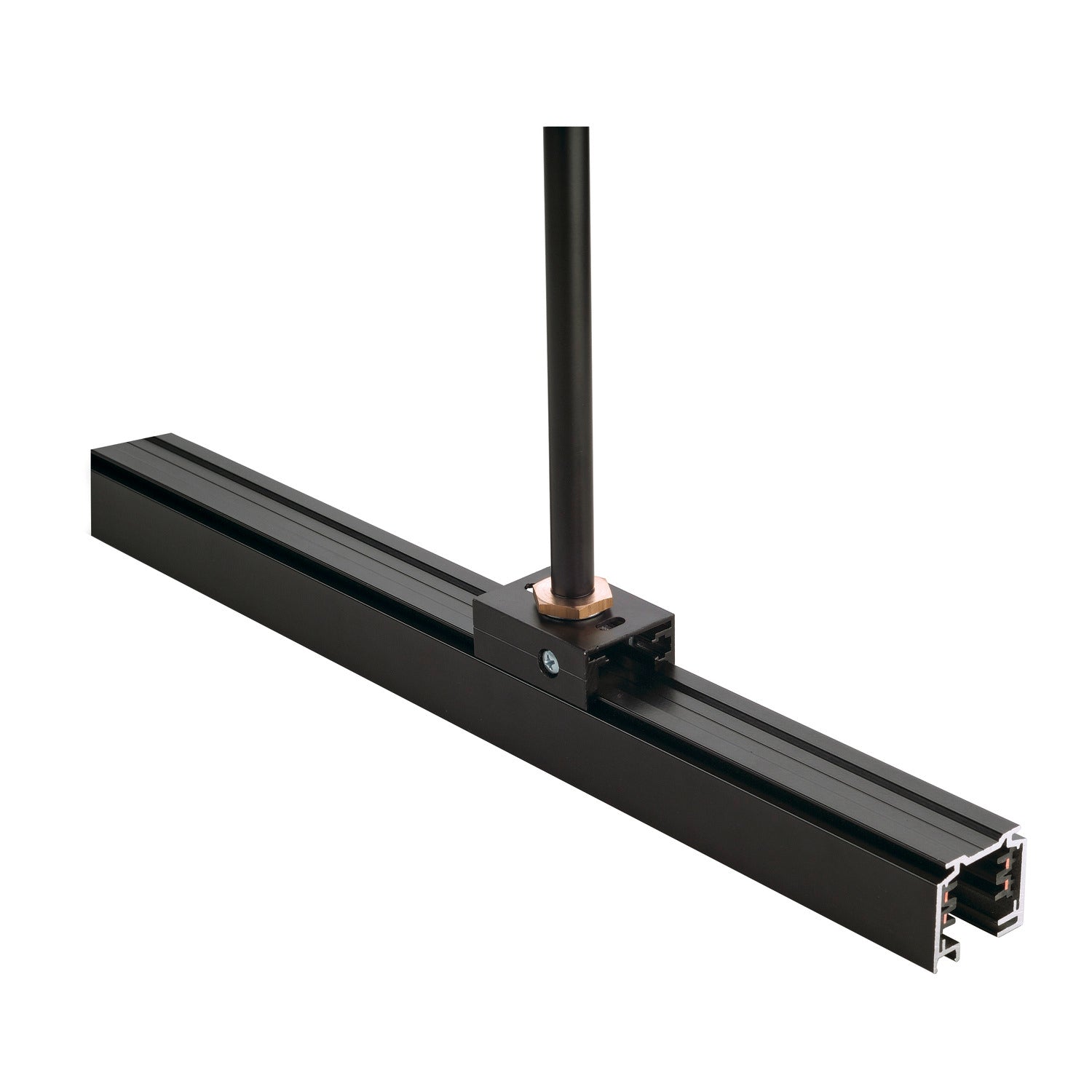 EUTRAC SYSTEM - MOLA PENDENTE, para calha de montagem saliente de 3 fases EUTRAC, preto, rosca M13