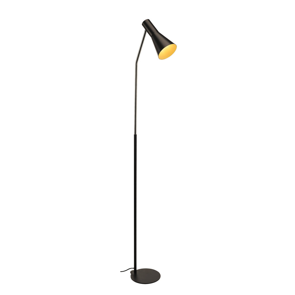PHELIA, luminária de apoio, A60, preto, máx. 23 W
