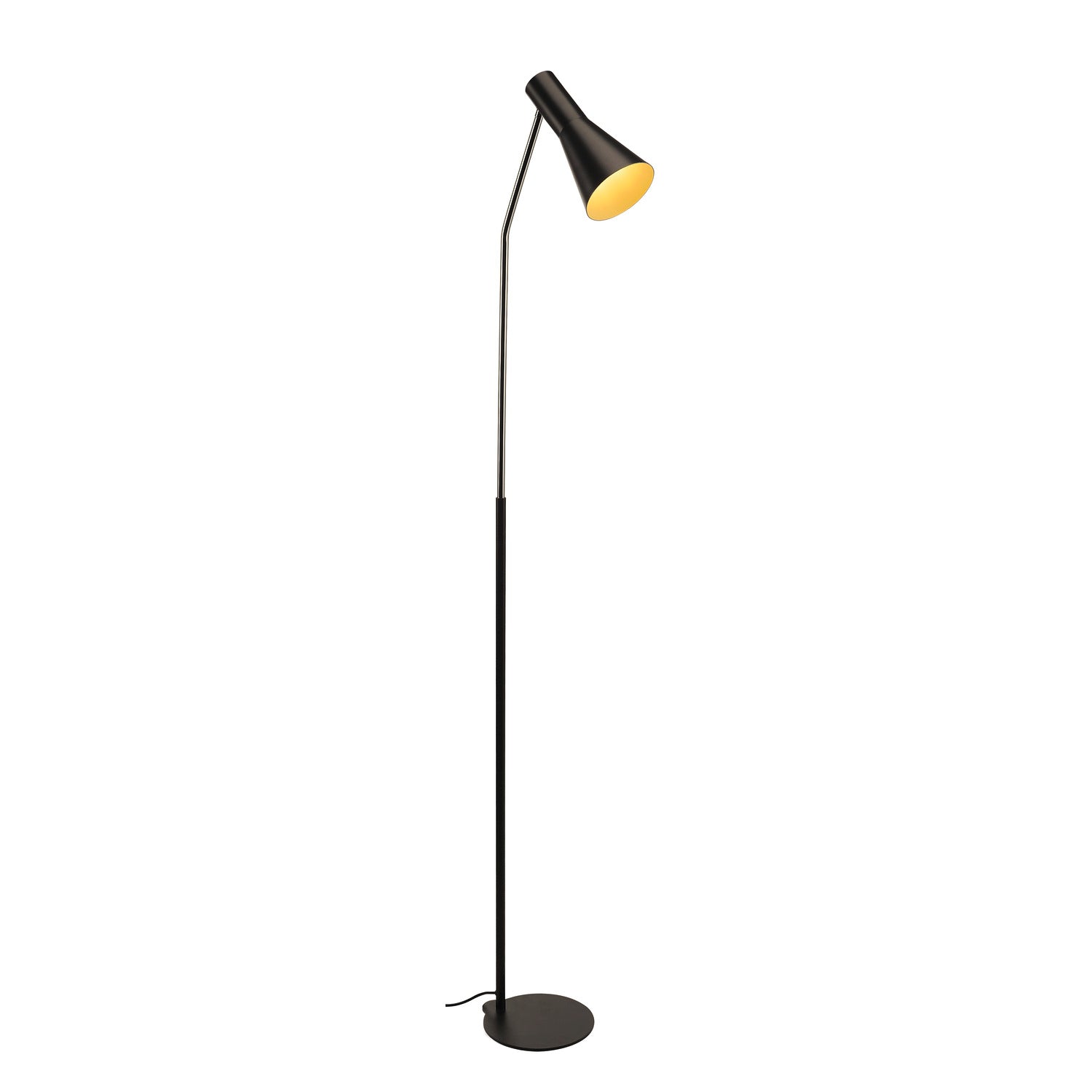 PHELIA, luminária de apoio, A60, preto, máx. 23 W